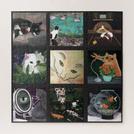 Cat Quilt Jigzaag Puzzle Legpuzzel (Verticaal)