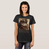 Cat Quilting Steampunk T-shirt (Voorkant volledig)