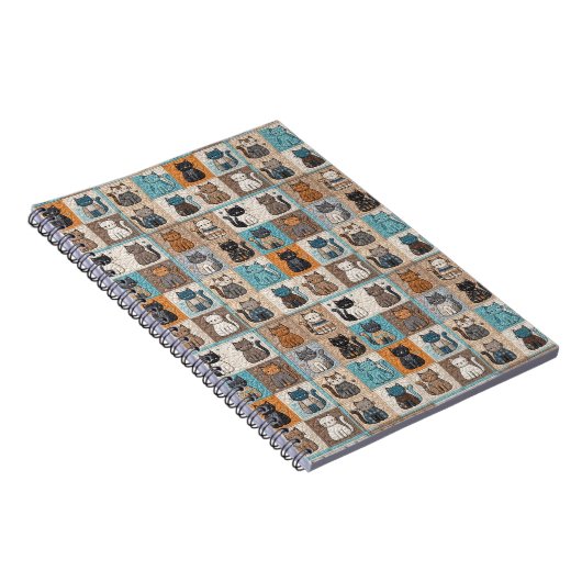 Cat quiltontwerp notitieboek (Rechterzijde)