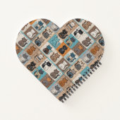 Cat quiltontwerp notitieboek (Achterkant)