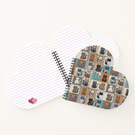 Cat quiltontwerp notitieboek (Binnen)