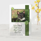 Cat Quote Kaart (Gele Bloem)