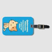 Cat quote quiereme mimame y hazme feliz bagagelabel (Voorkant (horizontaal))