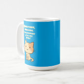 Cat quote quiereme mimame y hazme feliz koffiemok (Voorkant links)