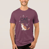 Cat Quote Tri-Blend Shirt (Voorkant)