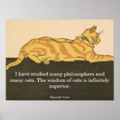 Cat quote van Hippolyte Taine, Edward Penfield Poster (Voorkant)