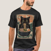 Cat Ra Japanse kunst Grote golf Kanagawa Graphic T-shirt (Voorkant)