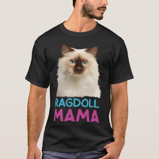 Cat Ragdoll Mama Cat Cat Cat Cat Cat T-shirt (Voorkant)