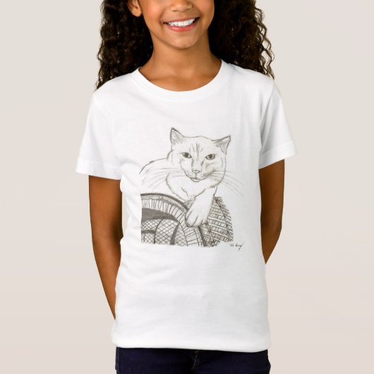 Cat Ragdoll Portrait Girls Baby Doll T-Shirt (Voorkant)