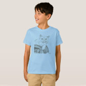 Cat Ragdoll Portrait Kinder Basic T-Shirt (Voorkant volledig)