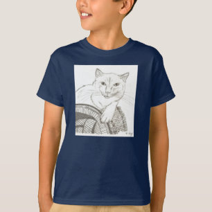 Cat Ragdoll Portrait Kinder Dark T-Shirt