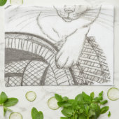 Cat Ragdoll Portrait Kitchen Towels Theedoek (Gevouwen)