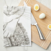 Cat Ragdoll Portrait Kitchen Towels Theedoek (Quarter Fold)