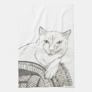 Cat Ragdoll Portrait Kitchen Towels Theedoek