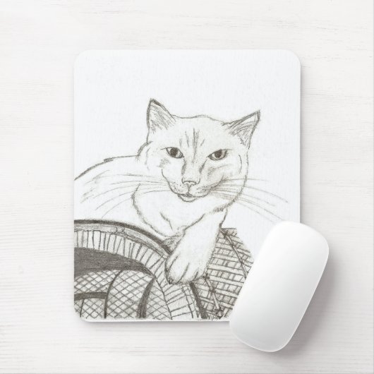 Cat Ragdoll Portrait Mousepad Muismat (Met muis)