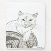 Cat Ragdoll Portrait Mousepad Muismat (Voorkant)