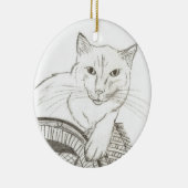 Cat Ragdoll Portrait Ornament (Rechts)