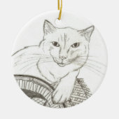 Cat Ragdoll Portrait Ornament (Voorkant)