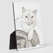 Cat Ragdoll Portrait Plaque Fotoplaat (Zijkant)