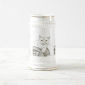 Cat Ragdoll Portrait Stein Bierpul (Center)