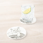 Cat Ragdoll Portret Onderzetter (Zijkant)