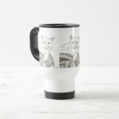 Cat Ragdoll Portret Travel Mug Reisbeker (Voorkant links)