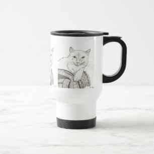 Cat Ragdoll Portret Travel Mug Reisbeker