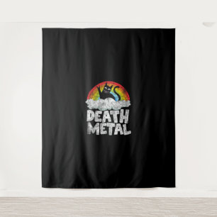 Cat Rainbow Heavy Metal Band Kinder Gothic Funny D Wandkleed