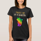 Cat Rainbow Unicorn Gag T-shirt (Voorkant)