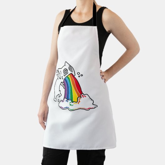 cat rainbow vomit schort (Insitu)