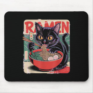 Cat Ramen Anime Design voor Vrouwen Mannen Kinder  Muismat
