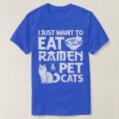 Cat Ramen Bowl Chicken Noodle Soup Japans 172 T-shirt (Design voorkant)