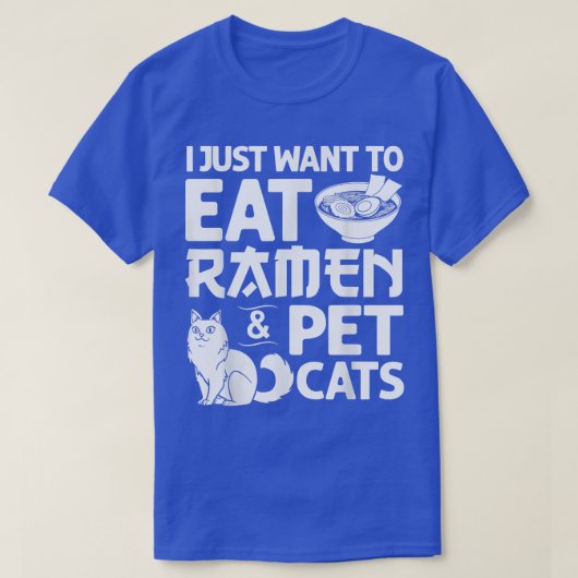Cat Ramen Bowl Chicken Noodle Soup Japans 172 T-shirt (Design voorkant)