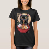 Cat Ramen Funny Graphic Tees Japanese Kawaii Cat A (Voorkant)