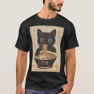 Cat Ramen Grappig Japans Graphic T-shirt Kawaii An