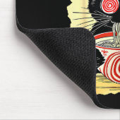 Cat Ramen Japanese Funny Graphic Tees Kawaii Anime Muismat (Hoek)