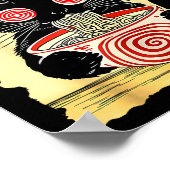 Cat Ramen Japanese Funny Graphic Tees Kawaii Anime Poster (Hoek)