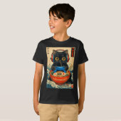 Cat Ramen Japanese Funny Graphic Tees Kawaii Cat A (Voorkant volledig)