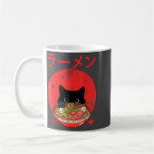 Cat Ramen Japanese Funny Graphic Tees Kawaii Cat A Koffiemok (Links)