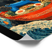 Cat Ramen Japanese Funny Graphic Tees Kawaii Cat A Poster (Hoek)