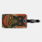 Cat Ramen Japanse Grappige Grafische Kawaii Kat An Bagagelabel (Achterkant horizontaal)