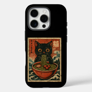 Cat Ramen Japanse Grappige Grafische Kawaii Kat An iPhone 16 Pro Hoesje