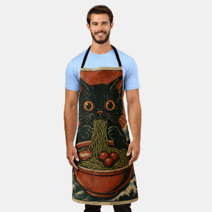 Cat Ramen Japanse Grappige Grafische Kawaii Kat An Schort