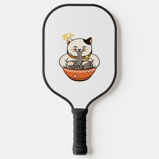 Cat Ramen Kawaii Design Pickleball Paddle (Voorkant)