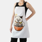 Cat Ramen Kawaii Design Schort (Insitu)