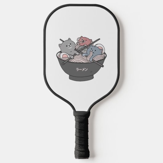 Cat Ramen Kawaii Pickleball Paddle (Voorkant)