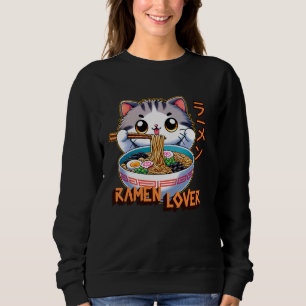 Cat Ramen Lover Japanse noedels Grappig Trui