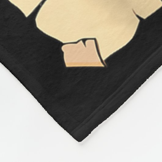 Cat Ramen Monkey Shirt Funny Cat Monkey Eating Ram Fleece Deken (Hoek)