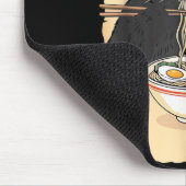 Cat Ramen Monkey Shirt Funny Cat Monkey Eating Ram Muismat (Hoek)