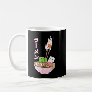 Cat Ramen Shirt Girls Vrouwen Mannen Japanse Kawai Koffiemok